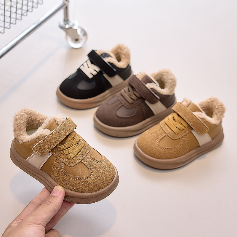 Snapback Hat Flat - Girls Warm Shoes Toes Capped Non-slip