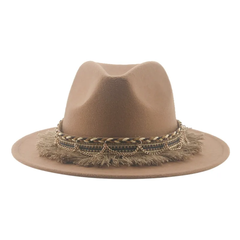 Cowboy Hats Hat Fedora Hat Fel - Fedora Hat Wool 评论和价格