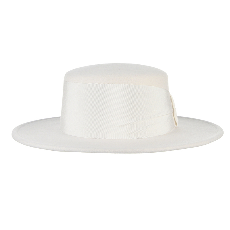 100% Wool White Autumn Winter  - Fedora Hat Wool 评论和价格
