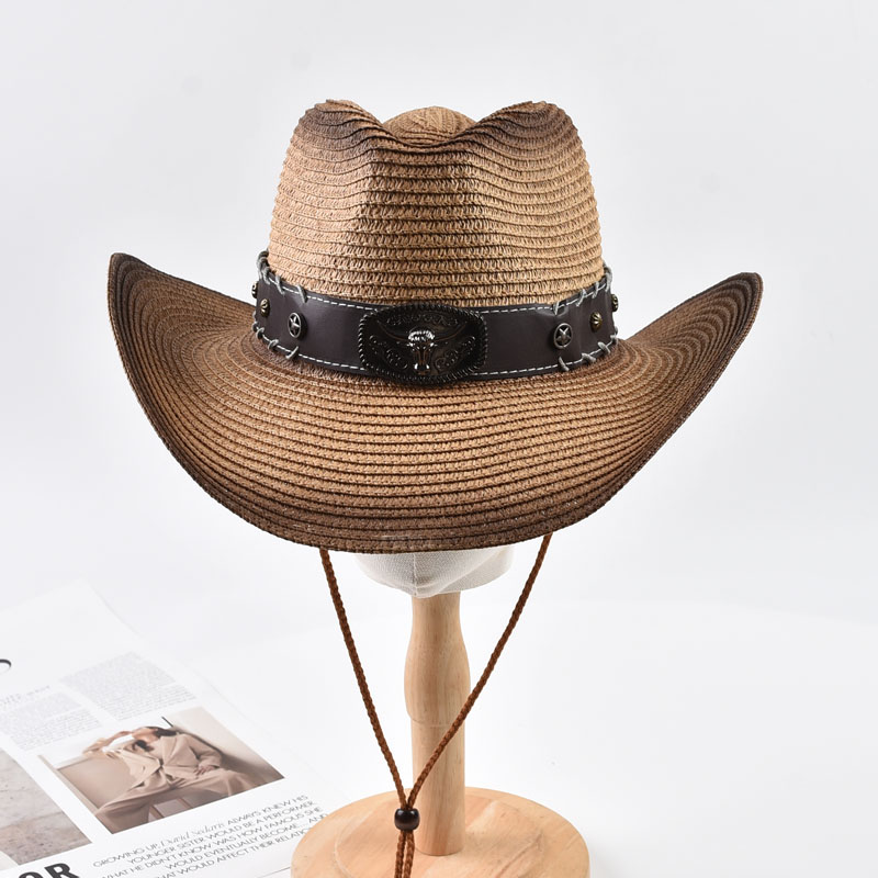 Summer Western Cowboy Straw Ha - Cowboy Hat Straw 评论和价格