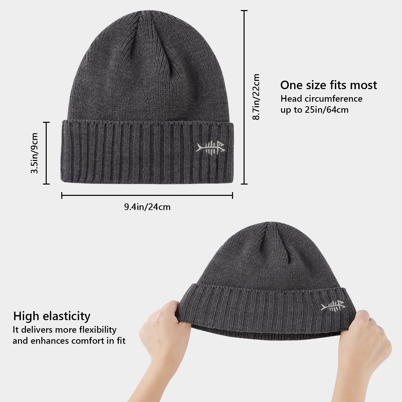 BASSDASH Winter Beanie Hats wi - Beanie Cuffed Knit 评论和价格