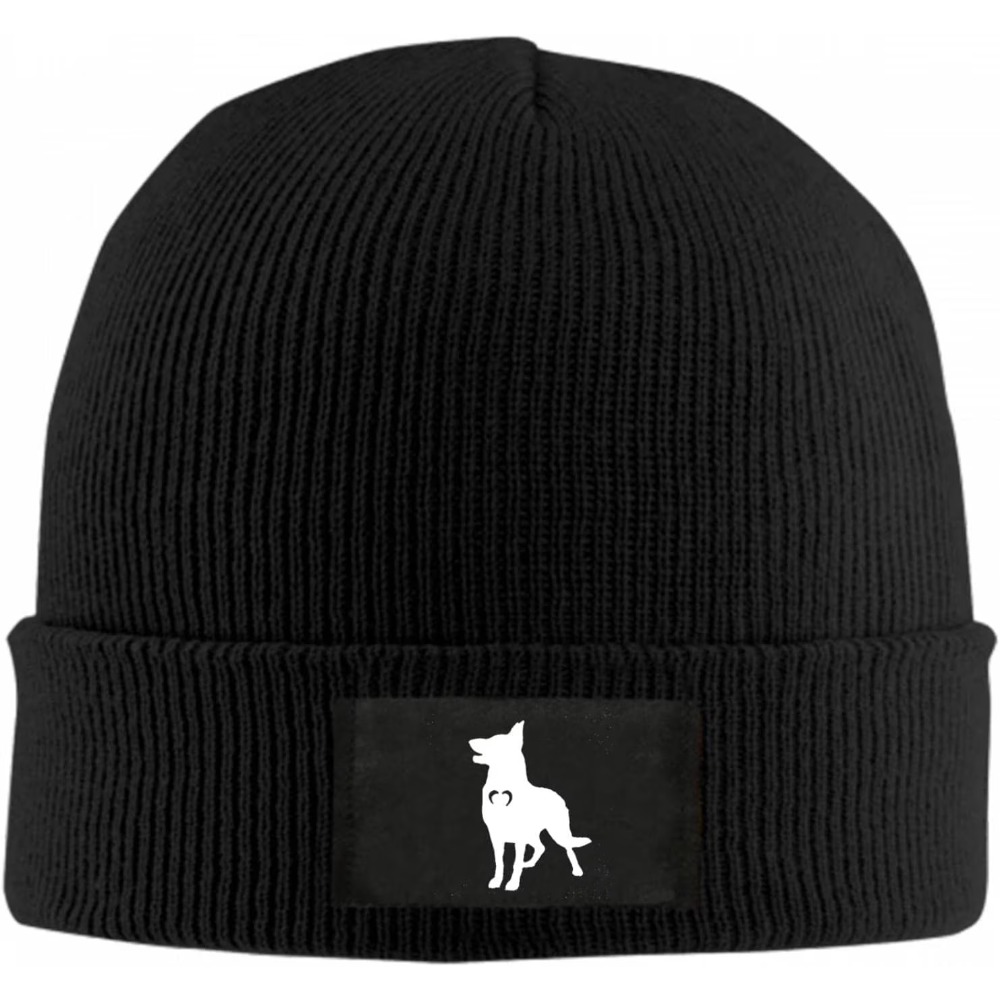 German Shepherd With Heart Bea - Beanie Cuffed Knit 评论和价格
