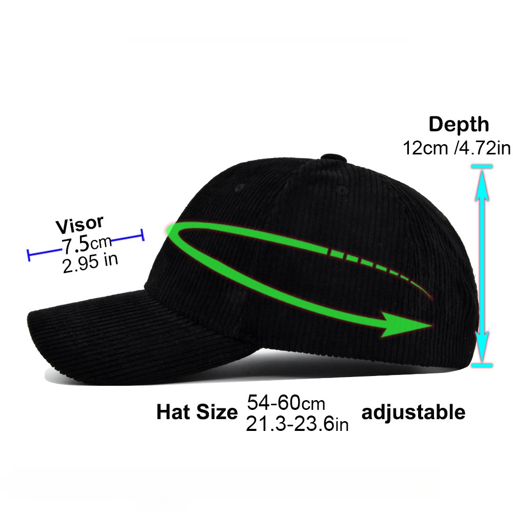Corduroy Trucker Hat Unisex 5  - Corduroy Cap 5 Panel 评论和价格