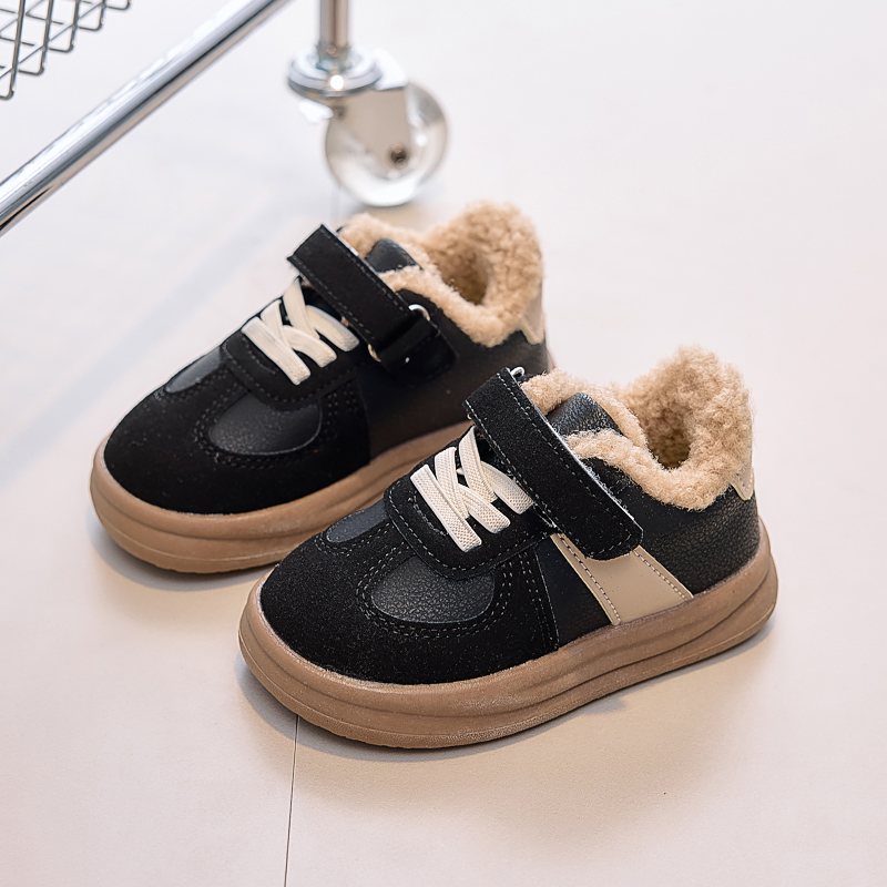 Girls Warm Shoes Toes Capped N - Snapback Hat Flat 评论和价格