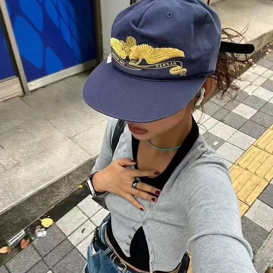 Retro American Embroidered Hea - Snapback Hat Flat 评论和价格