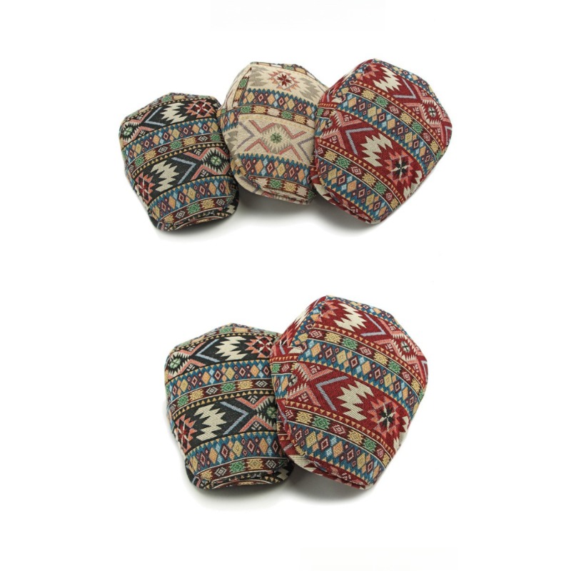 Ethnic Geometric Pattern Ivy F - Newsboy Cap Ivy 评论和价格