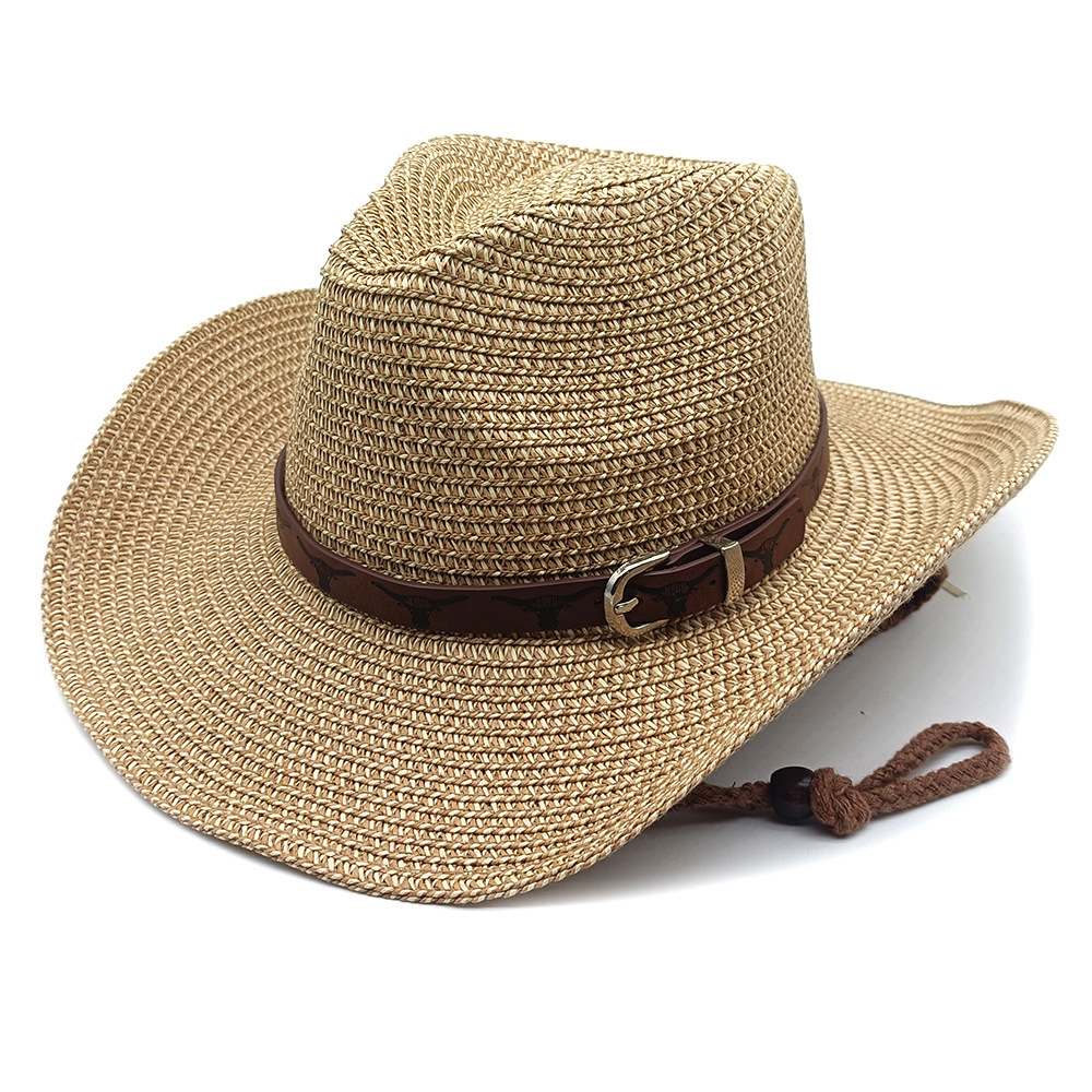 Retro Western Cowboy Straw Hat - Cowboy Hat Straw 评论和价格