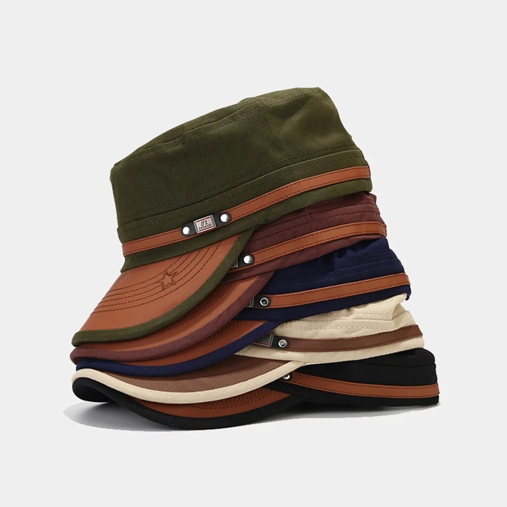 Casual Cadet Hat Man Flat Top  - Snapback Hat Flat 评论和价格