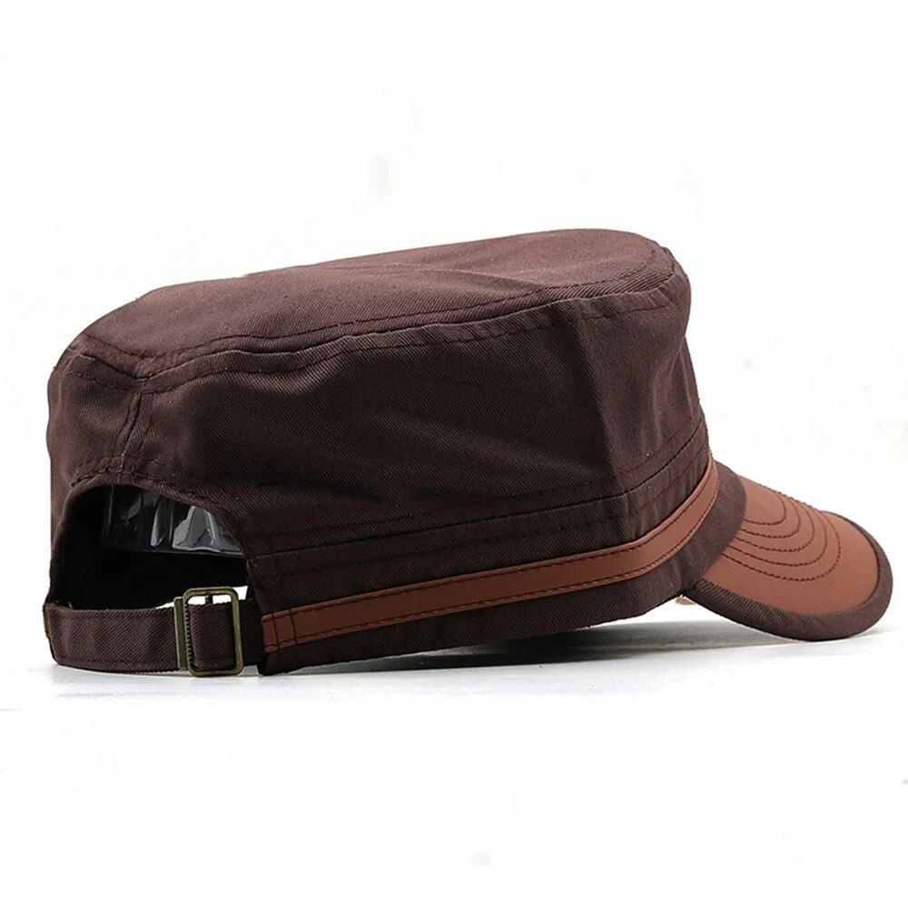 Casual Cadet Hat Man Flat Top  - Snapback Hat Flat 评论和价格