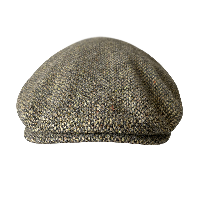 New Wool Flat Cap Men's Golf C - Newsboy Cap Ivy 评论和价格