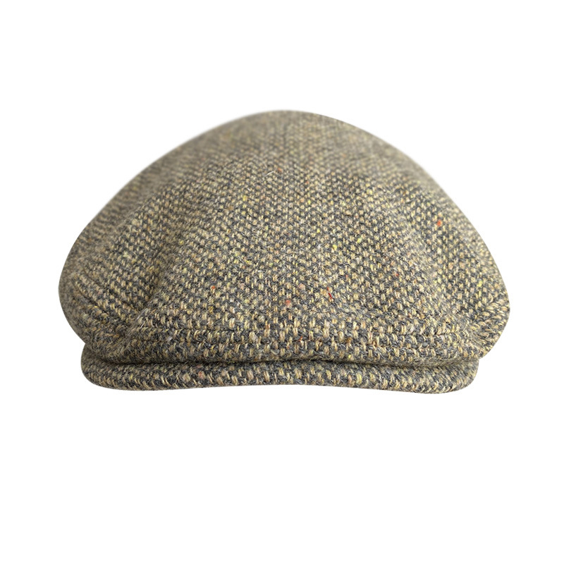 New Wool Flat Cap Men's Golf C - Newsboy Cap Ivy 评论和价格