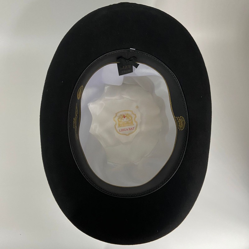 Black Wool Felt Top Hat Men's  - Fedora Hat Wool 评论和价格